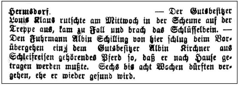 "Eisernberger Nachrichtsblatt" 26.01.1901